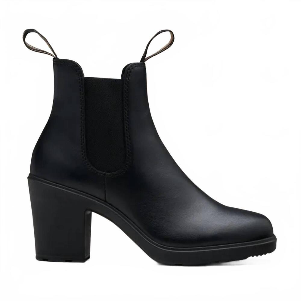 NEW BLUNDSTONE women's high heeled ankle boots in black